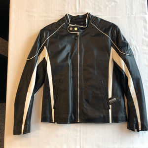 Wilson's Leather Black Leather Biker Jacket NWT